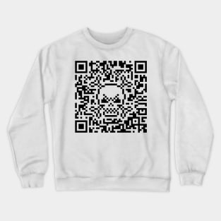 Skull And Crossbones (Quick Response Code / 41x41 / POS) Crewneck Sweatshirt